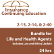 24 hr CE - 2-15, 2-14 and 2-40 Health and Life CE Bundle