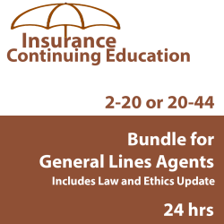 24 hr CE - 2-20 or 20-44 Property and Casualty  CE Bundle 24 hr CE - 2-20 or 20-44 Property and Casualty  CE Bundle